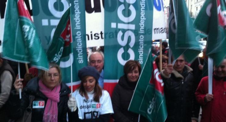 La Huelga celebrada en NCG Banco y las numerosas concentraciones en el resto de Espaa contaron con una multitudinaria participacin
