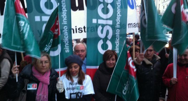 La Huelga celebrada en NCG Banco y las numerosas concentraciones en el resto de Espaa contaron con una multitudinaria participacin