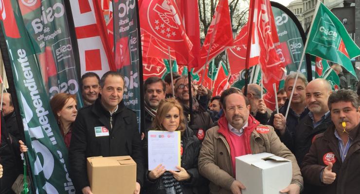 30.000 firmas por un Convenio Justo y sin Recortes